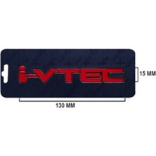 Honda I-Vtec Yazı Kırmızı (7235)