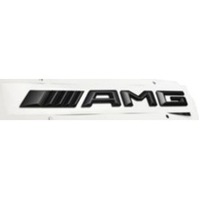 Mercedes Uyumlu Yazı Amg Üçgen Tip (Konsol - Siyah)