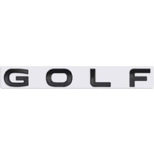 Volkswagen Uyumlu Golf Siyah Yazı Yeni Model