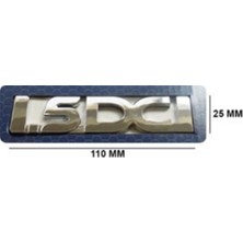 Renault Uyumlu 1.5 Dci Krom Yazı 25*110 mm