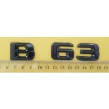 Mercedes Uyumlu Yazı B 63 Siyah