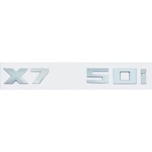 Bmw Uyumlu X7 50I Krom Yazı
