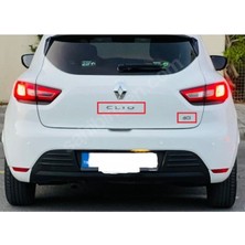 Renault Clio 3 Uyumlu Krom Bagaj Yazısı Seti 2 Li Takım