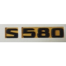 Mercedes Uyumlu Yazı S 580 Siyah