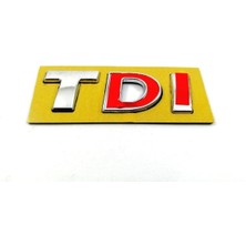 Volkswagen Uyumlu Tdı Bagaj Yazısı Dı Kırmızı (60MM-20MM)