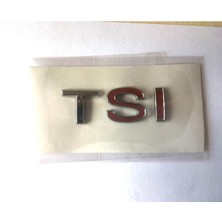 Volkswagen Tsi Bagaj Yazısı Çift Kırmızı 1K5853675J Uyumlu