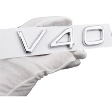 Volvo Uyumlu V40 Krom Bagaj Yazısı A++ Kalite Ithal Ürün