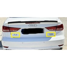 Audi Uyumlu A3 ve Tfsı Bagaj Yazısı Seti 2'li Paket 3m 3D Abs