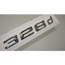 Bmw 328D Bagaj Krom Metal 3m 3D Yazı Logo Uyumlu