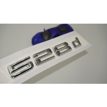 Bmw 528D Bagaj Krom Metal 3m 3D Yazı Logo