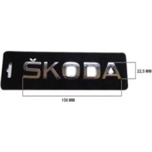 Skoda Nikel Arka Bagaj Yazısı