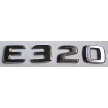 Mercedes Uyumlu Yazı E 320 Krom
