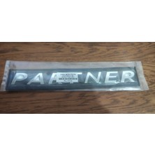 Partner Bagaj Yazısı 2008 Sonrası Yıllar Uyumlu Peugeot Partner Arka Bagaj Yazısı 3m 3D Krom