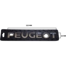Peugeot Uyumlu Peugeot Krom Yazı 25*223 mm