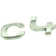 Citroen C4 Nikel Arka Bagaj Yazısı