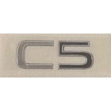 Citroen Uyumlu C5 Krom Yazı Yeni Model