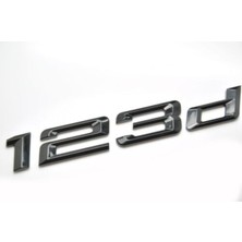 Bmw 123D Piano Black Bagaj Yazısı Ithal Ürün A++ Kalite