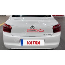 C-Elysee 1.2 Live Uyumlu Citroen Krom Bagaj Yazısı 3m 3D Abs