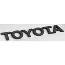 Toyota Uyumlu Toyota 25*150 mm Siyah Yazı Yeni Model