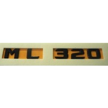 Mercedes Uyumlu Yazı ml 320 Siyah