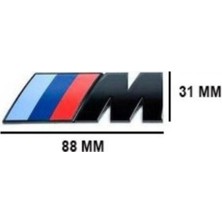 Bmw M Arka Bagaj Yazısı Siyah