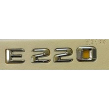 Mercedes Uyumlu Yazı E 220 Krom