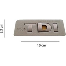 Volkswagen Uyumlu 3.3*10 cm Tdı Krom Yazı