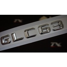 GLC63 Bagaj Krom Metal 3m 3D Yazı Logo Uyumlu