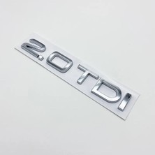 2.0 Tdı Bagaj Yazısı Arma Logo Gümüş Renk Bagaj Yazı Luggage Sign Silver Color