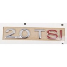 Volkswagen Uyumlu 2.0 Tsi Krom Yazı Si Kırmızı