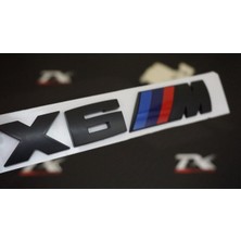 Bmw X6 M Uyumlu Bagaj Parlak Siyah Abs 3m 3D Yazı Logo Ürün