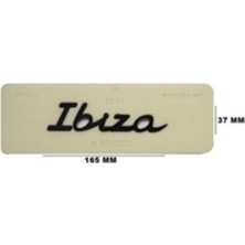 Seat Uyumlu Ibiza Siyah Yazı
