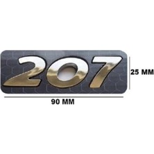 Peugeot 207 Nikel Arka Bagaj Yazısı