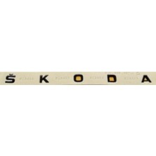 Skoda Uyumlu Skoda Siyah Yazı Superb