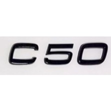 Volvo Uyumlu C50 Siyah Yazı