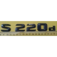 Mercedes Uyumlu Yazı S 220D Siyah