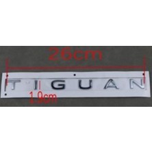 Volkswagen Uyumlu Tıguan Krom Yazı 1.9*26 cm