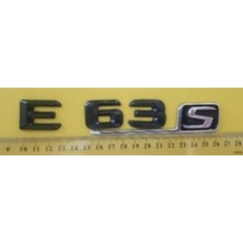 Mercedes Uyumlu Yazı E 63S Siyah