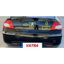 407 1.6 Hdi Executive Black Uyumlu Krom 407 Yazısı ve Aslan Arması 3m 3D Abs
