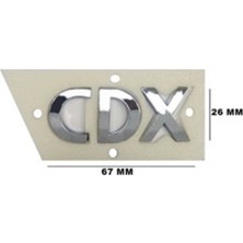 Chevrolet Uyumlu Cdx Krom Yazı