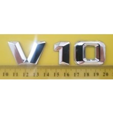 Mercedes Uyumlu Yazı V 10 Krom