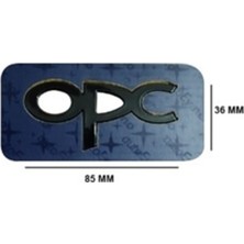 Opel Uyumlu Opc Siyah Yazı 36*85 mm
