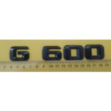 Mercedes Uyumlu Yazı G 600 Siyah