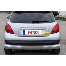 207 1.6 Dynamic 2008-2010 Uyumlu Krom Peugeot Bagaj Yazısı ve Aslan Arması 3m 3D Abs