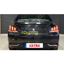 508 1.6 E-Hdi Allure 2011-2015 Uyumlu Peugeot Krom Bagaj Yazısı ve Aslan Arması 3m 3D Abs