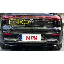Eqs 580 Uyumlu Eqs 580 ve 4matic Krom Bagaj Yazısı 3m 3D Abs:
