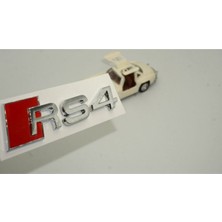 Audi Rs4 Bagaj Krom Abs 3m 3D Yazı Logo Amblem Ürün