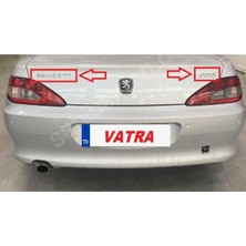406 1.8 Sr Uyumlu Peugeot ve 406 Krom Bagaj Yazısı 3m 3D Abs
