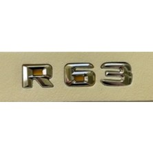 Mercedes Uyumlu Yazı R 63 Krom
