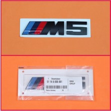 Bmw M5 Bagaj Logo Yazı Siyah Mat